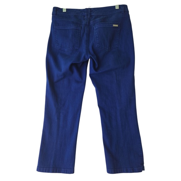 White House Black‎ Market Royal Blue SZ 4 Stretch Slim Leg Cropped Jeans Women's - Picture 11 of 13